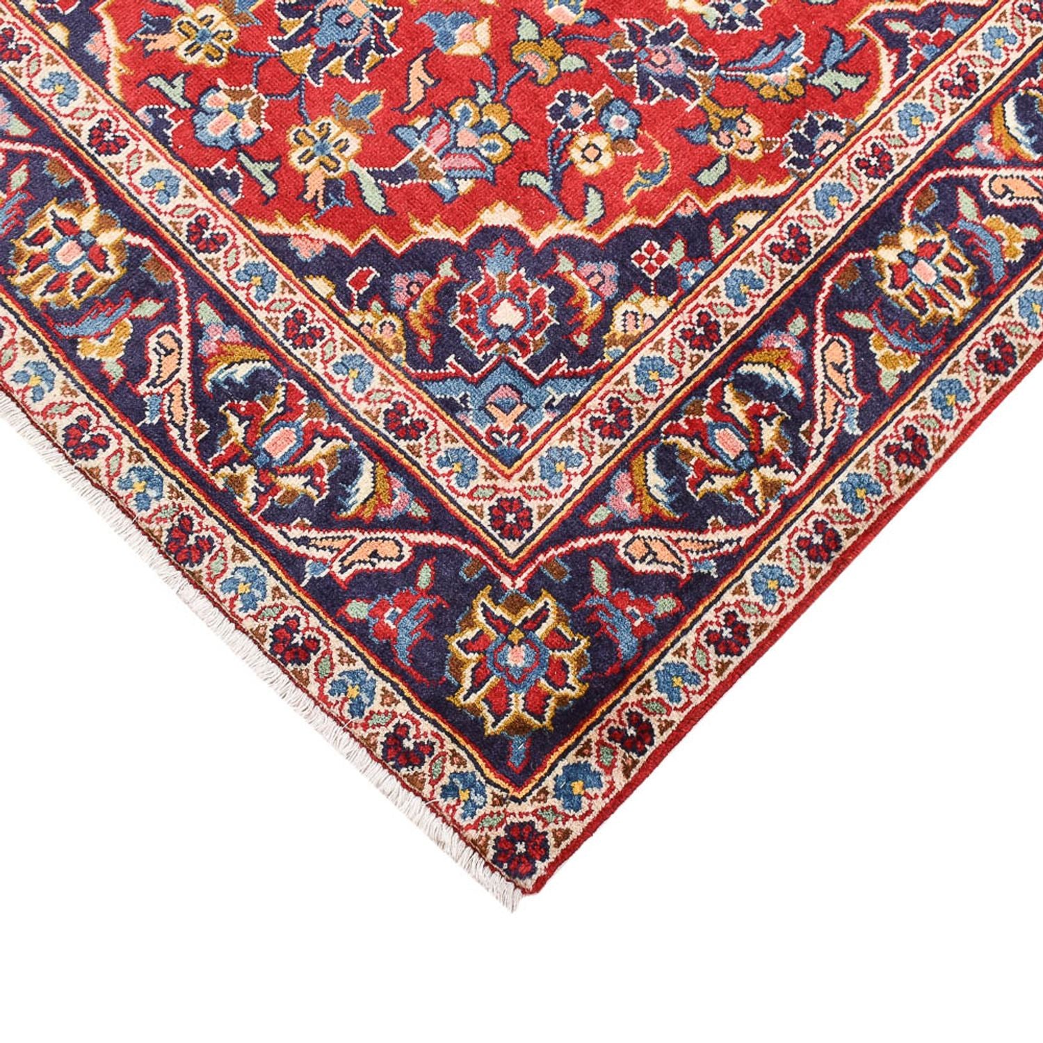 Alfombra persa - Keshan - 150 x 100 cm - rojo