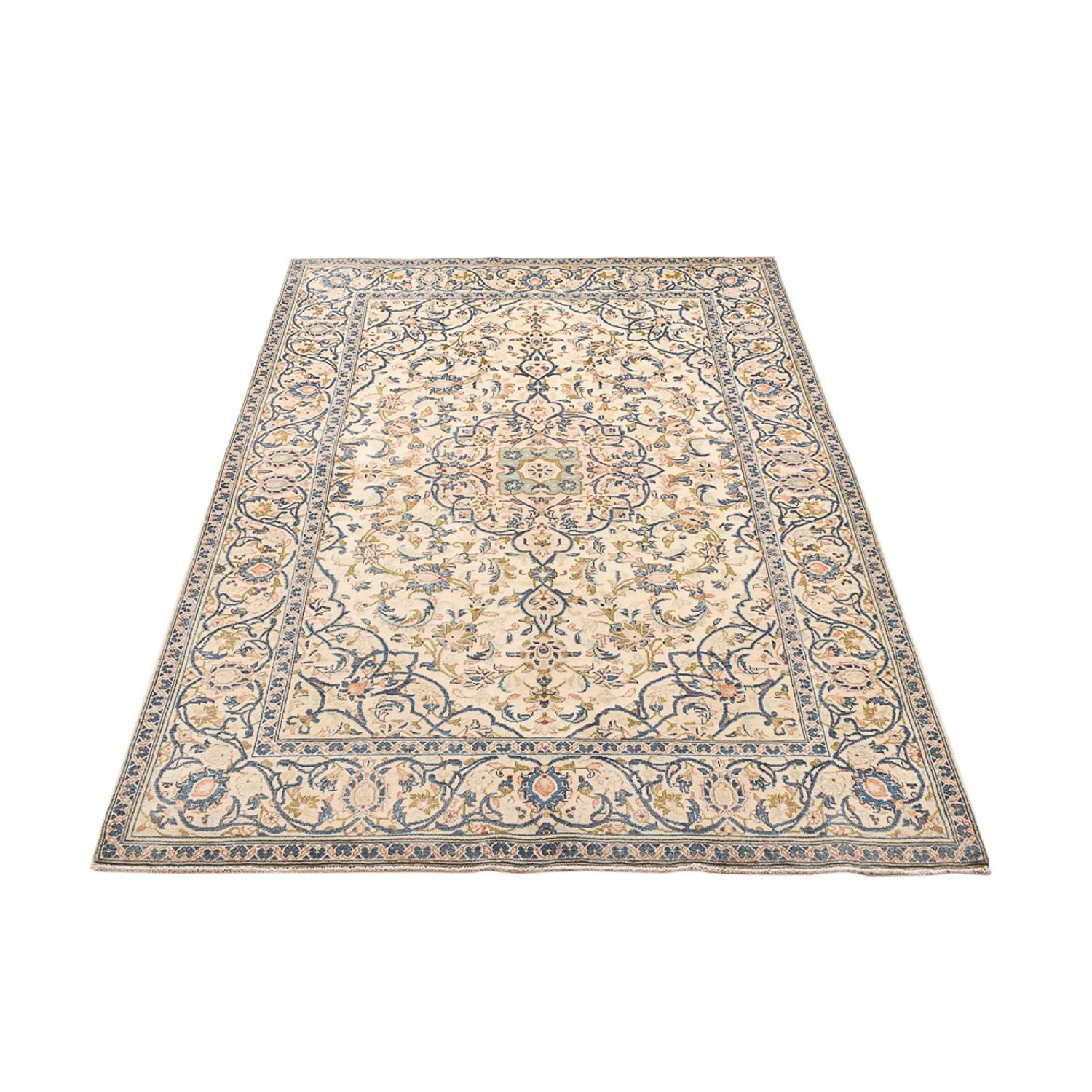 Alfombra persa - Keshan - 203 x 135 cm - arena