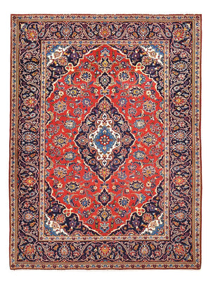 Alfombra persa - Keshan - 210 x 152 cm - rojo