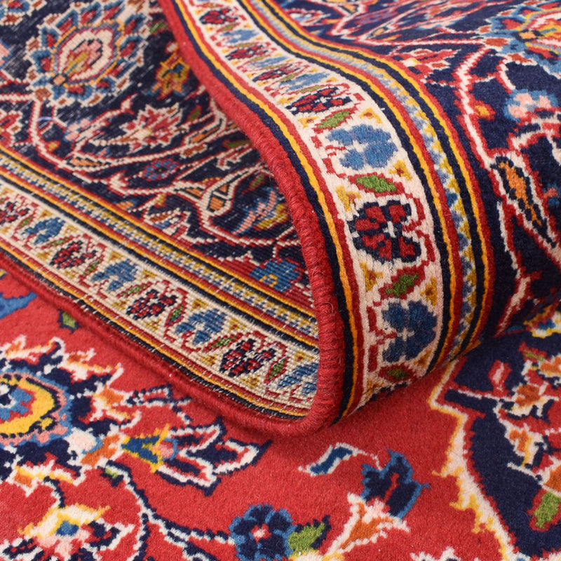 Alfombra persa - Keshan - 210 x 152 cm - rojo