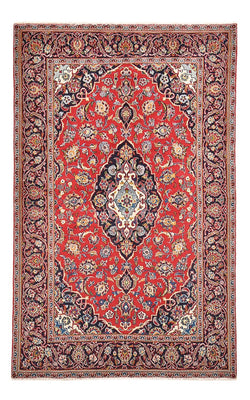 Alfombra persa - Keshan - 220 x 138 cm - rojo