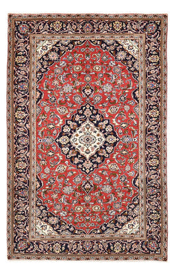 Alfombra persa - Keshan - 248 x 150 cm - rojo