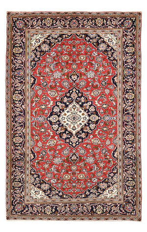 Alfombra persa - Keshan - 248 x 150 cm - rojo