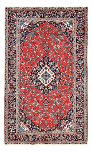 Alfombra persa - Keshan - 253 x 144 cm - rojo
