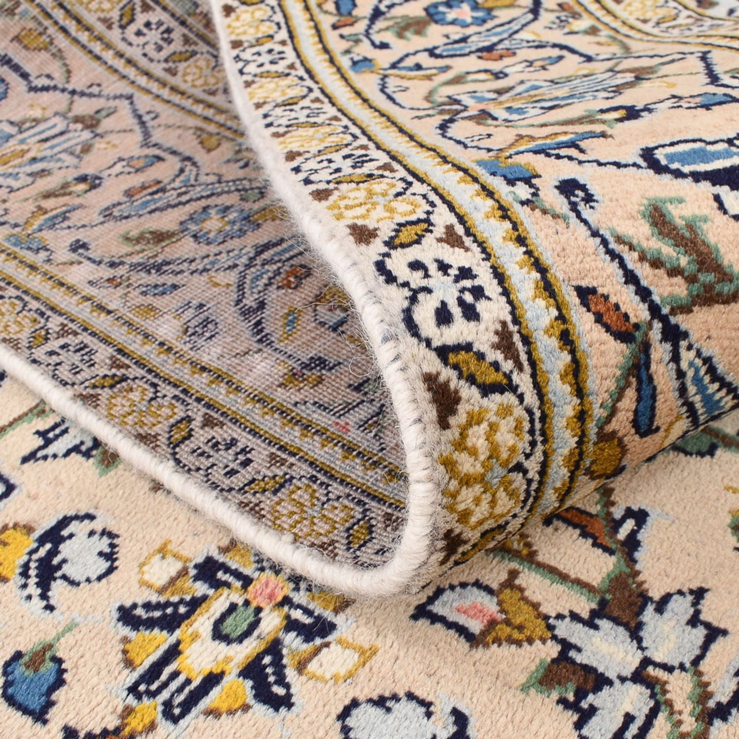 Alfombra persa - Keshan - 264 x 145 cm - arena