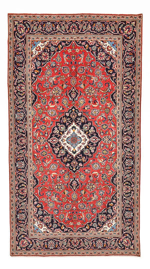 Alfombra persa - Keshan - 270 x 144 cm - rojo