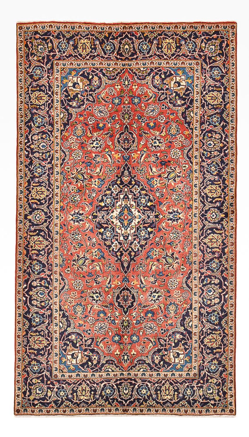 Alfombra persa - Keshan - 263 x 146 cm - rojo claro