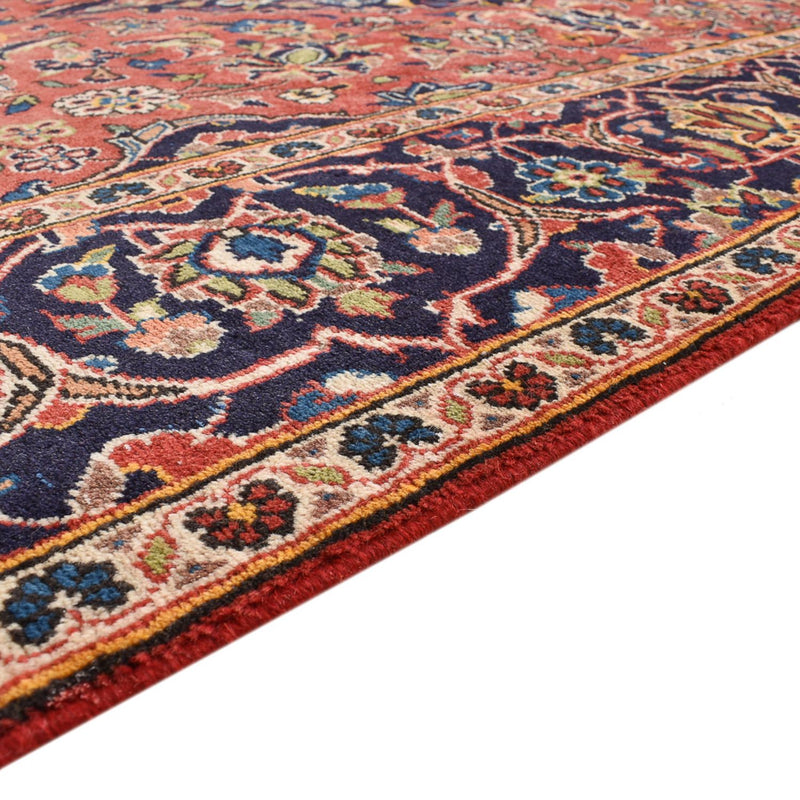 Alfombra persa - Keshan - 263 x 146 cm - rojo claro