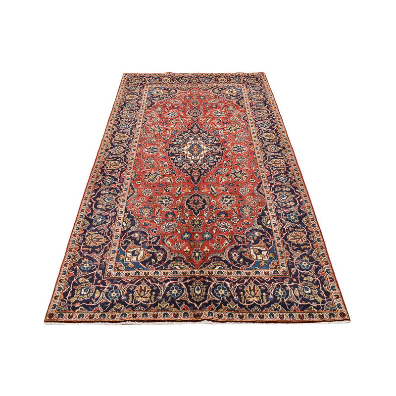 Alfombra persa - Keshan - 263 x 146 cm - rojo claro