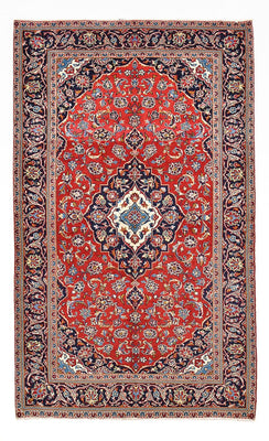 Alfombra persa - Keshan - 255 x 151 cm - rojo