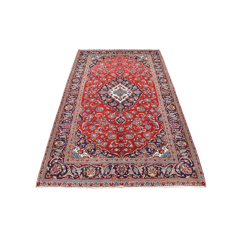 Alfombra persa - Keshan - 255 x 151 cm - rojo