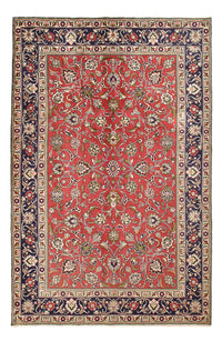 Alfombra persa - Tabriz - 296 x 193 cm - rojo