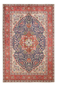 Alfombra persa - Tabriz - 300 x 202 cm - azul oscuro