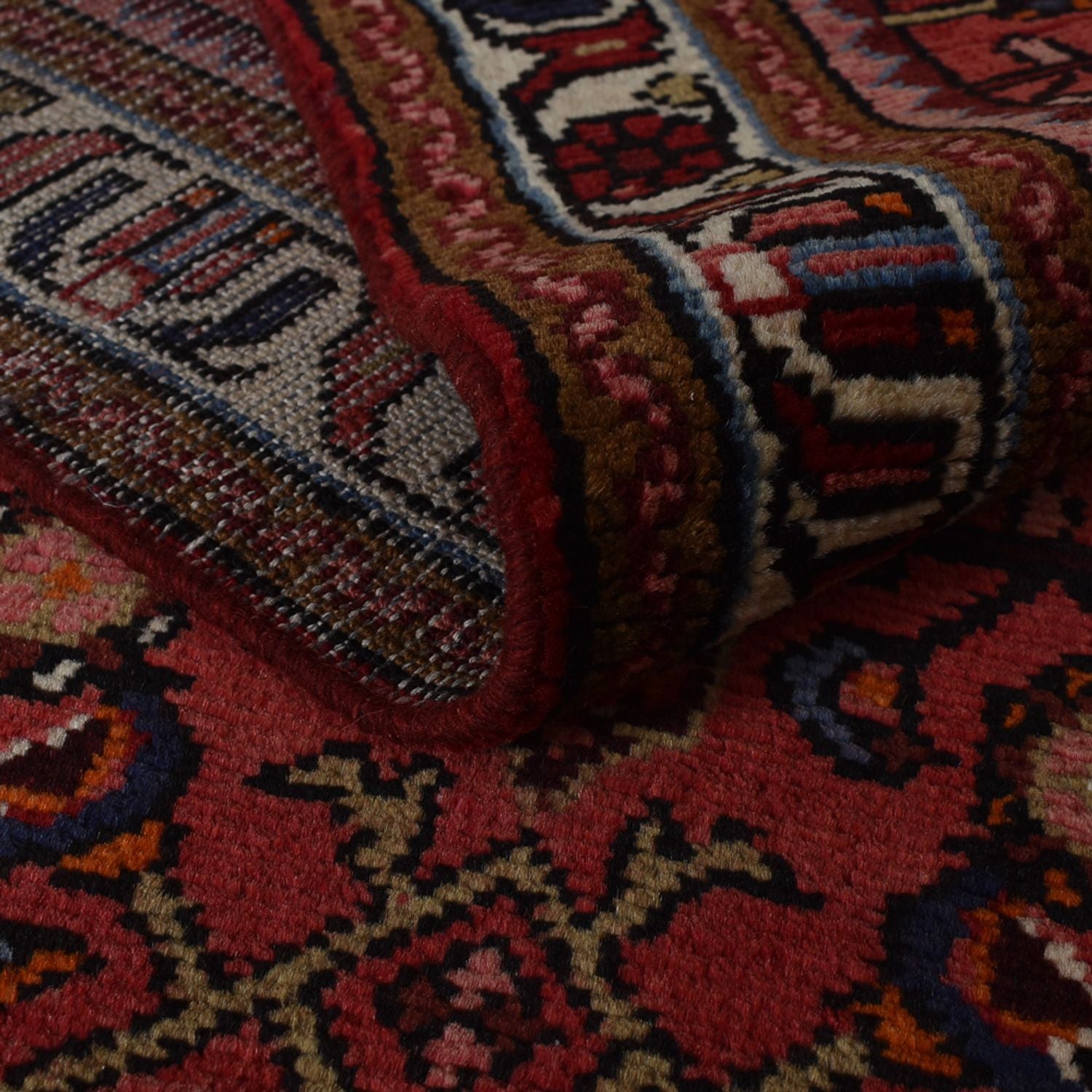 Alfombra de pasillo Alfombra persa - Nómada - 395 x 105 cm - rojo