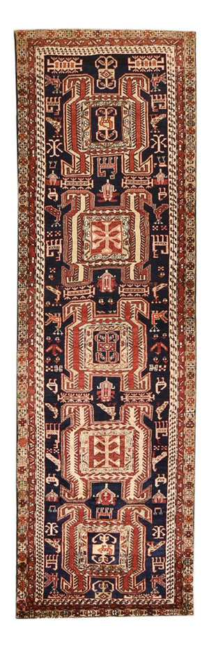 Alfombra de pasillo Alfombra persa - Nómada - 325 x 100 cm - rojo claro