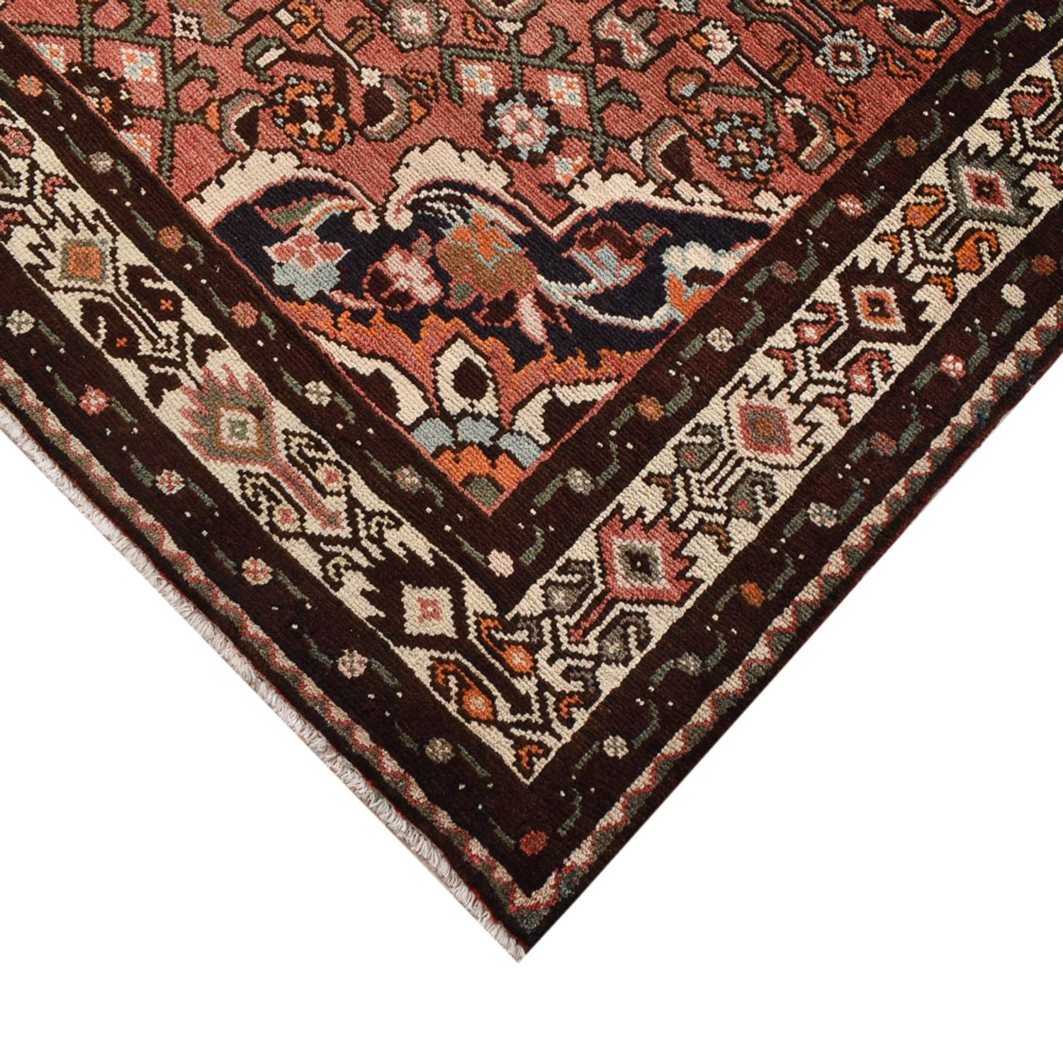 Alfombra de pasillo Alfombra persa - Nómada - 308 x 128 cm - rojo claro