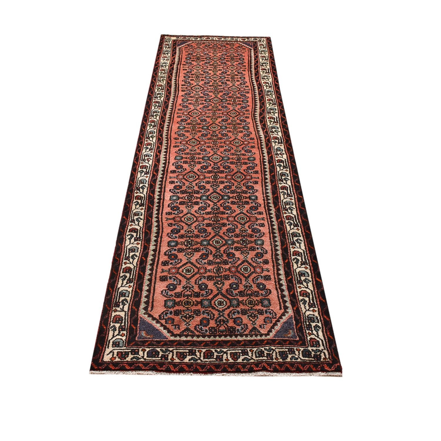 Alfombra de pasillo Alfombra persa - Nómada - 290 x 80 cm - rojo claro
