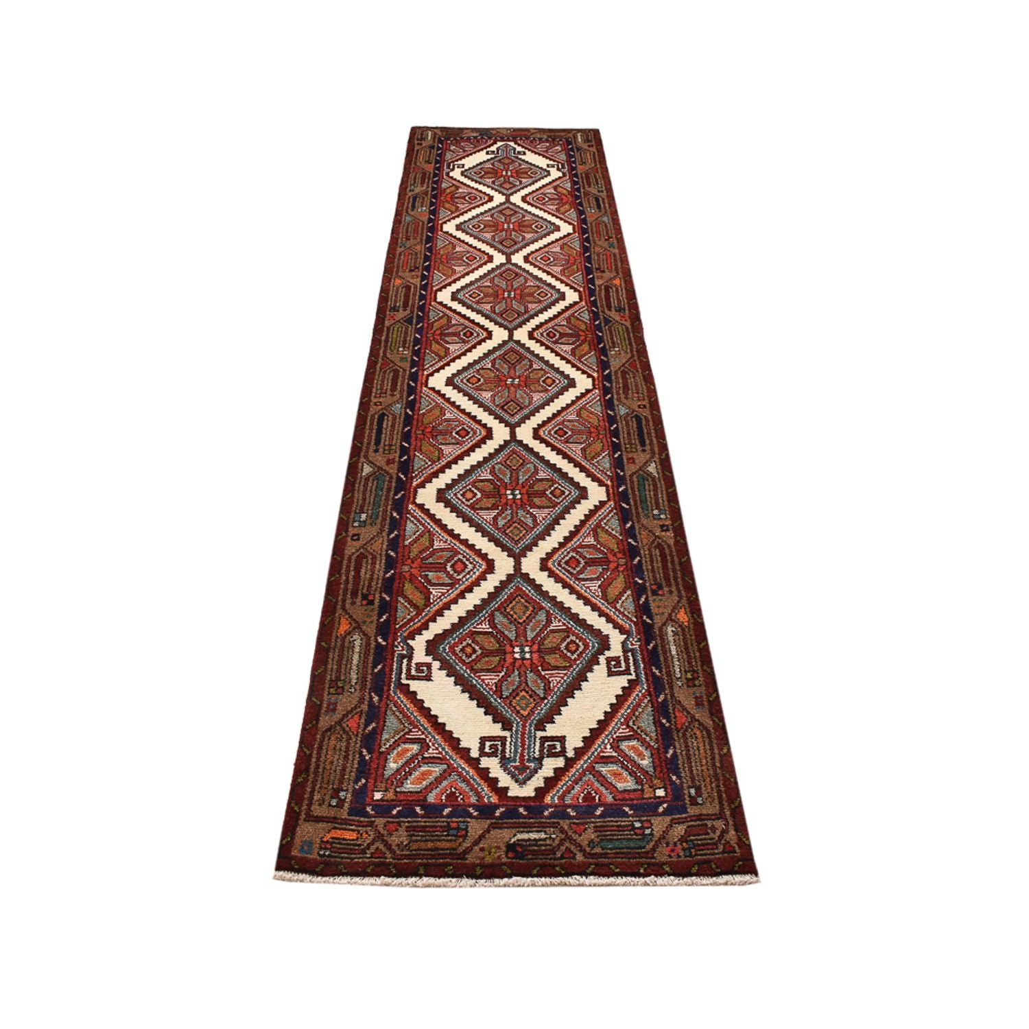 Alfombra de pasillo Alfombra persa - Nómada - 311 x 73 cm - rojo claro