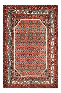 Alfombra persa - Nómada - 206 x 132 cm - rojo claro