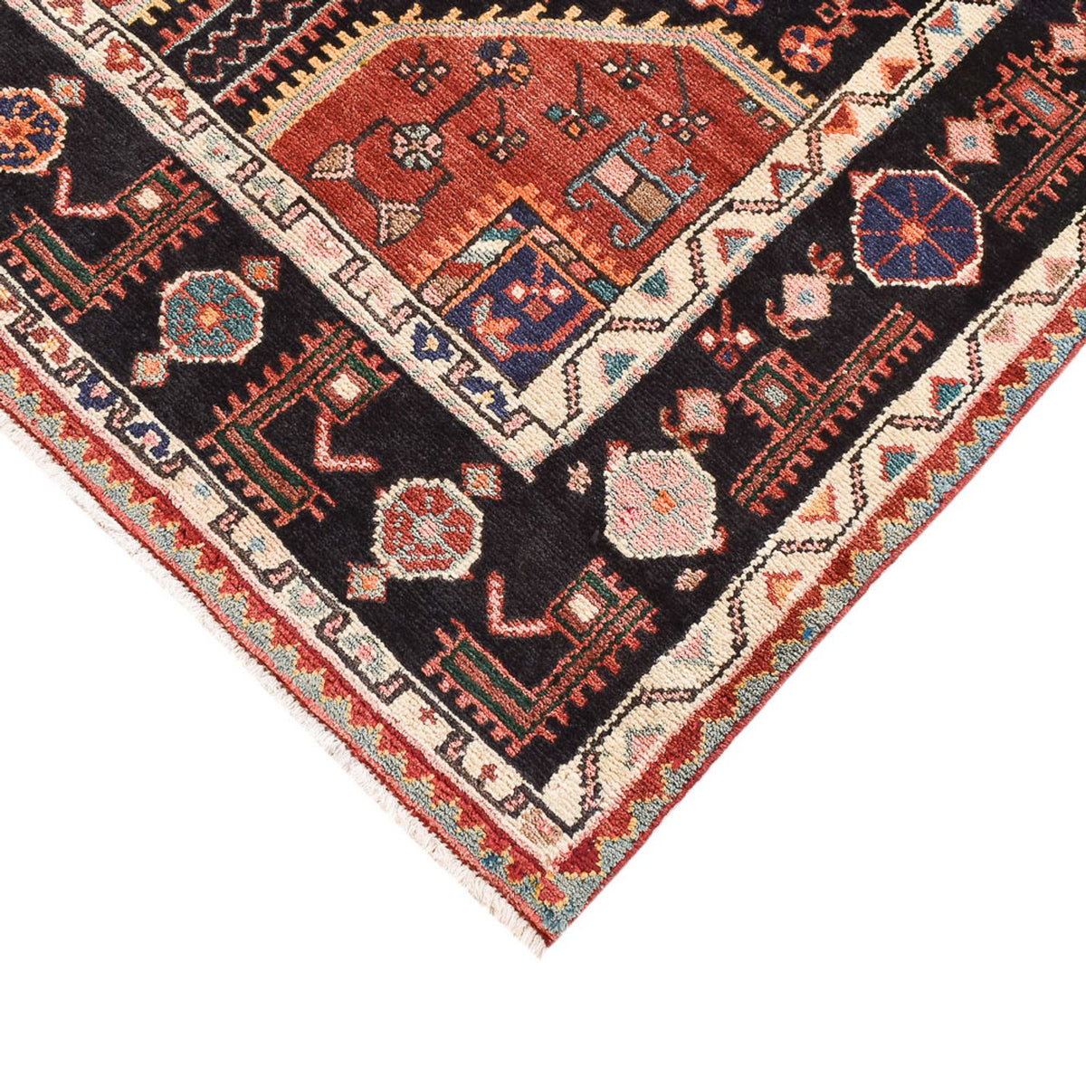 Alfombra persa - Nómada - 215 x 128 cm - multicolor