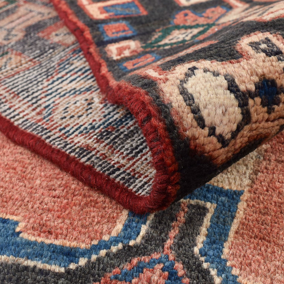 Alfombra persa - Nómada - 208 x 116 cm - multicolor