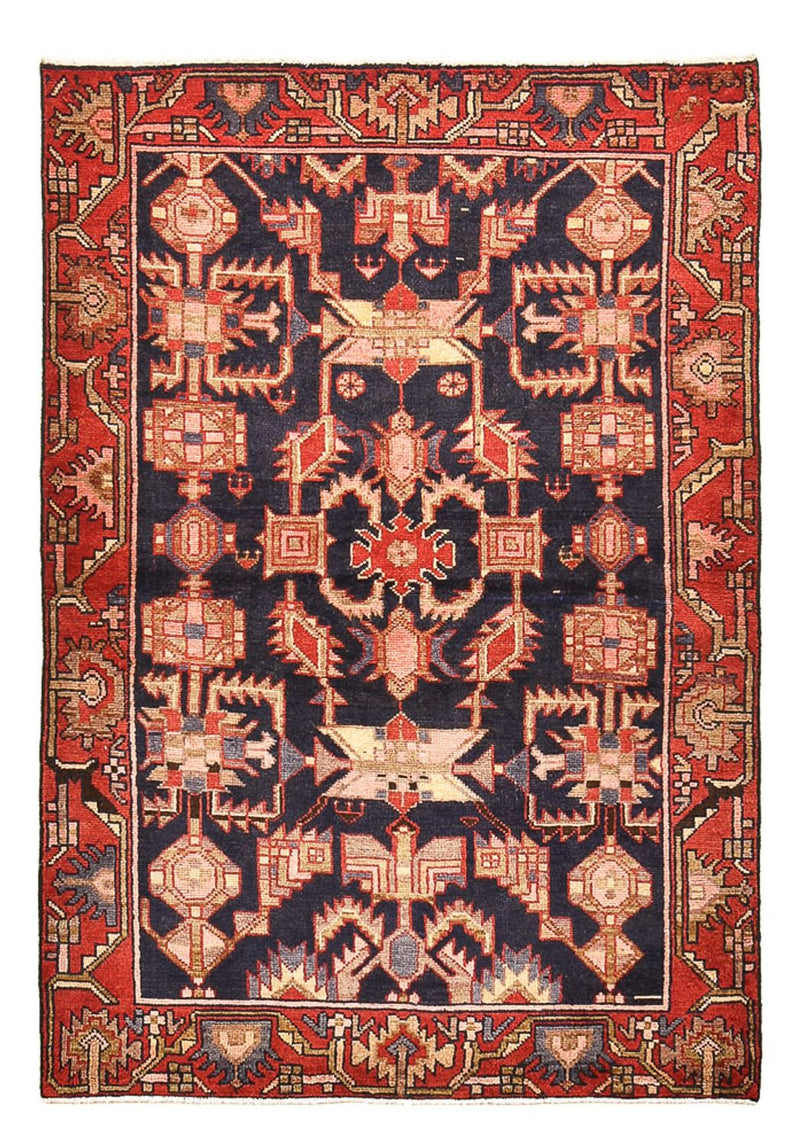 Alfombra persa - Nómada - 158 x 110 cm - azul oscuro