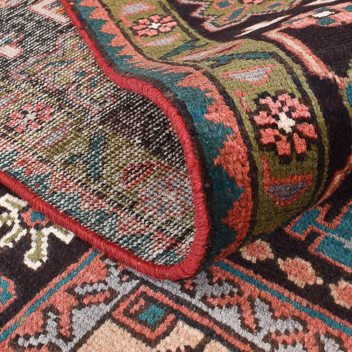 Alfombra afgana - Kunduz - 350 x 200 cm - rojo claro