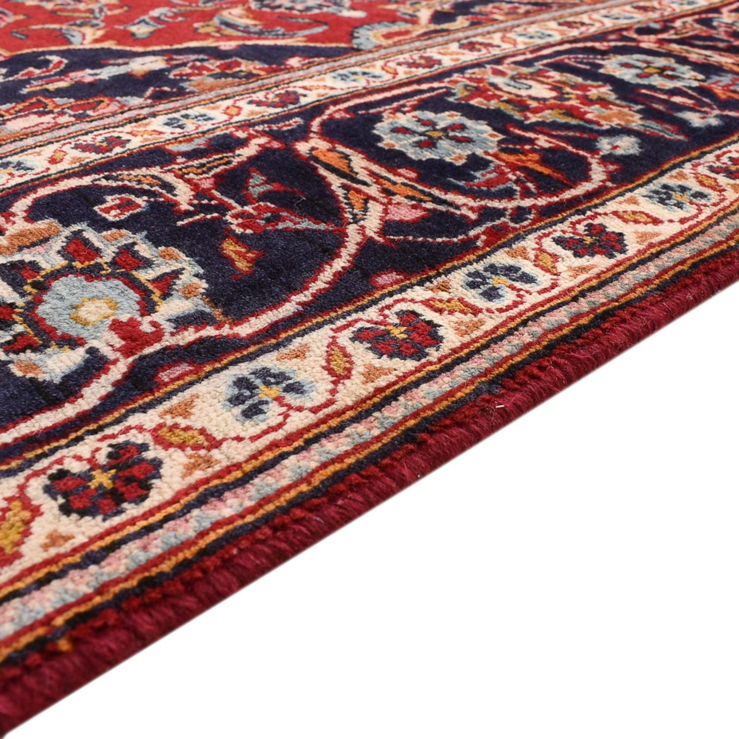 Alfombra persa - Keshan - 235 x 148 cm - rojo