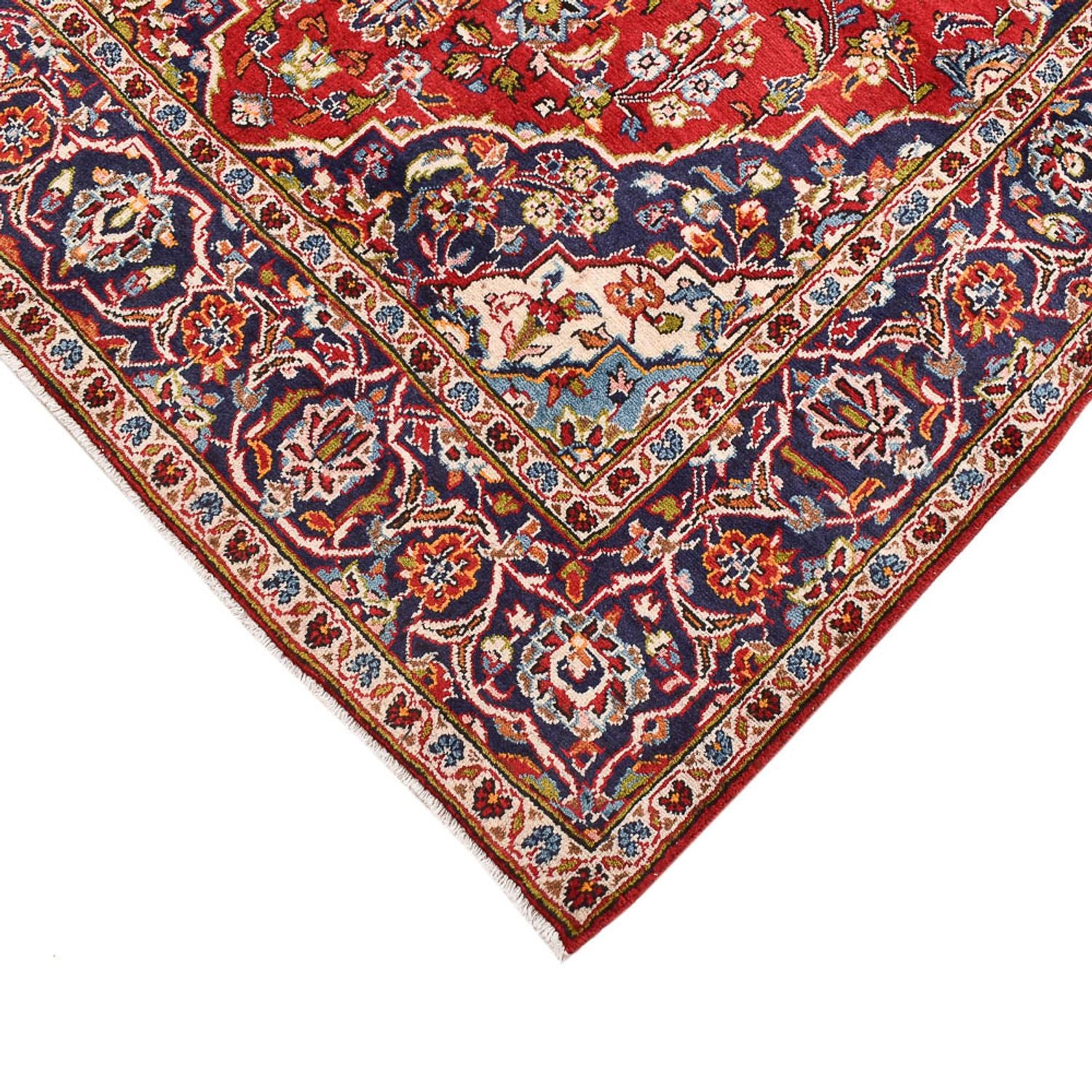Alfombra persa - Keshan - 260 x 148 cm - rojo