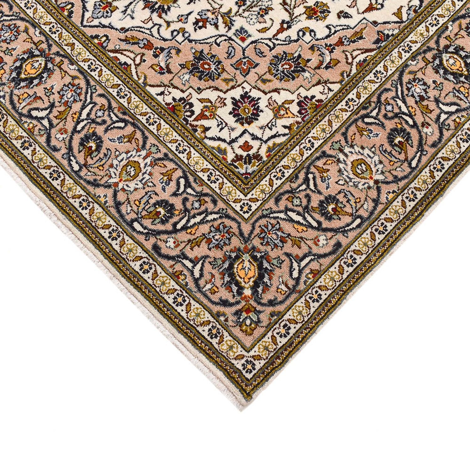 Alfombra persa - Keshan - 212 x 135 cm - arena