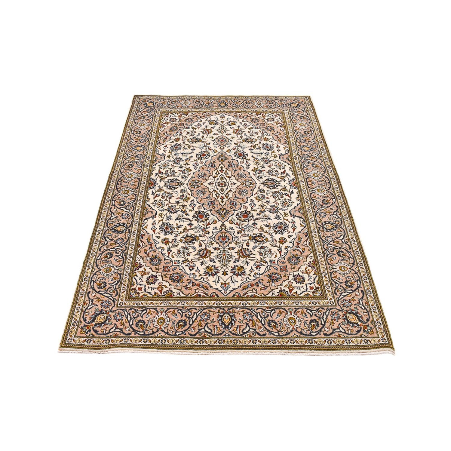 Alfombra persa - Keshan - 212 x 135 cm - arena