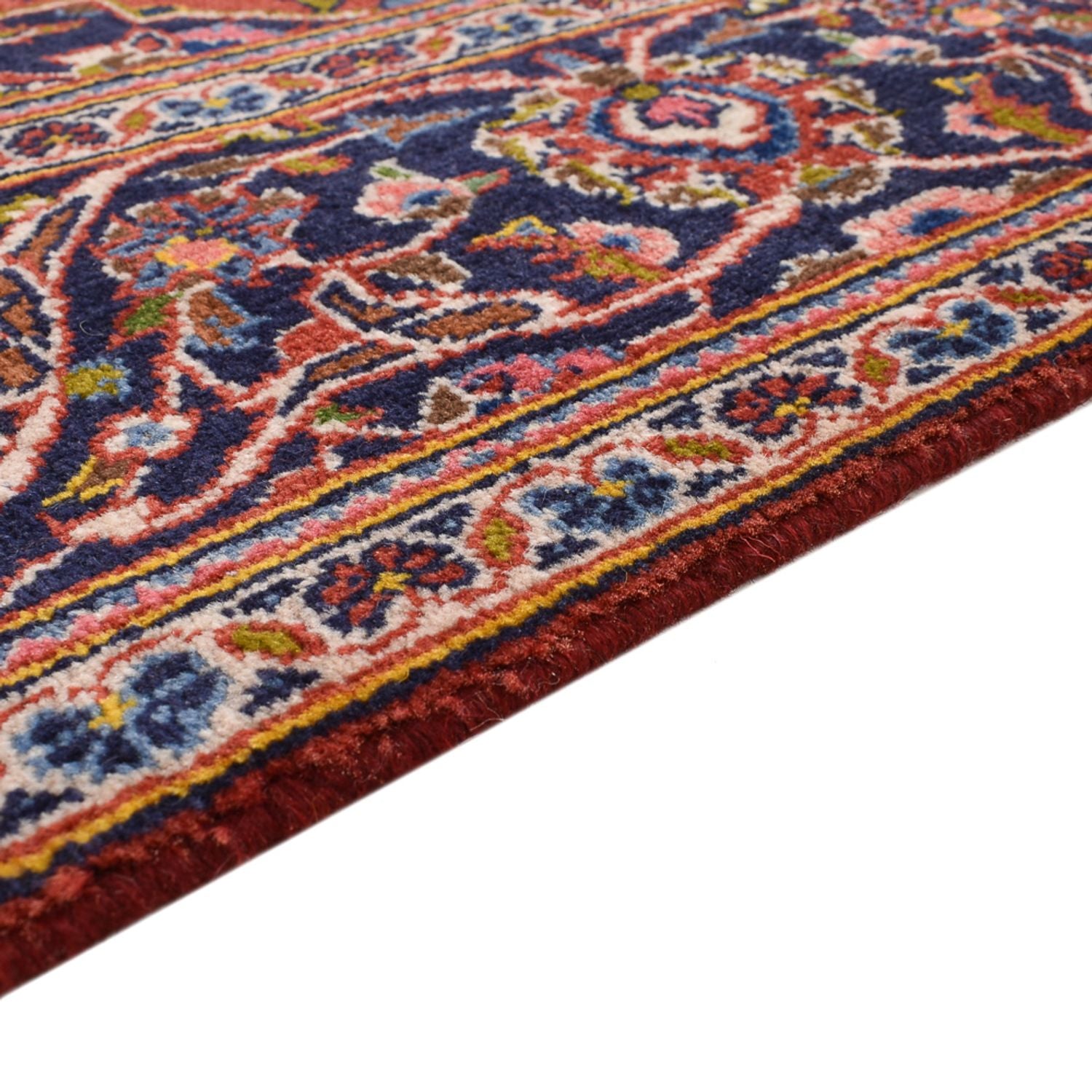Alfombra persa - Keshan - 210 x 140 cm - rojo claro