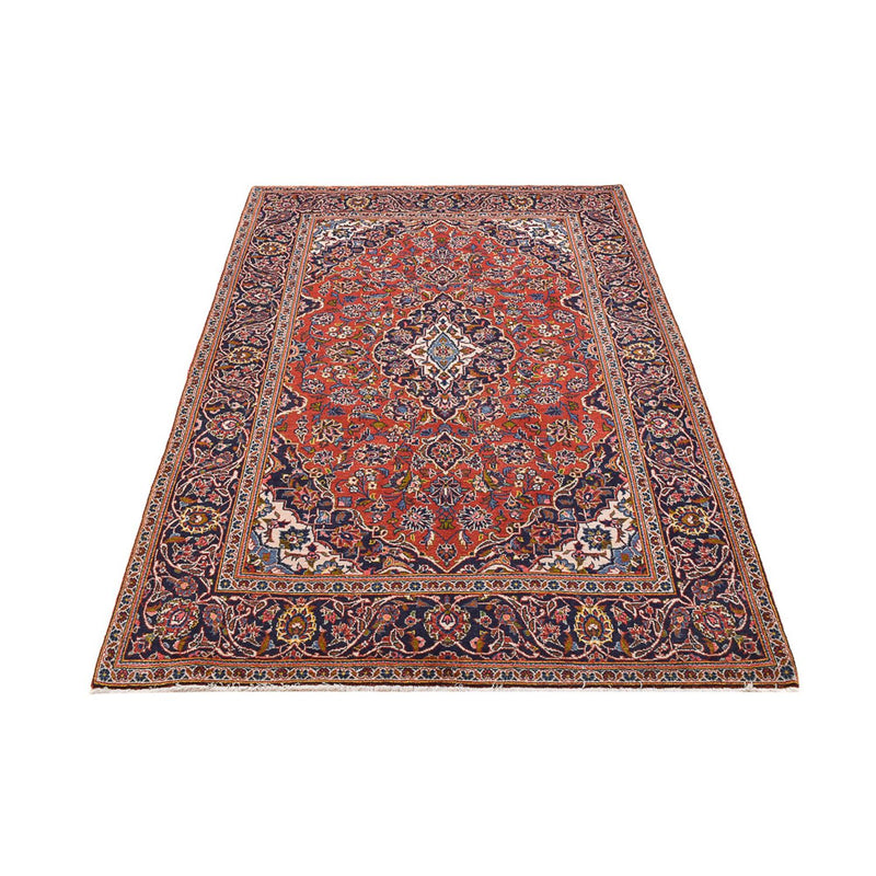 Alfombra persa - Keshan - 210 x 140 cm - rojo claro