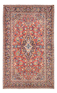 Alfombra persa - Keshan - 220 x 136 cm - rojo claro