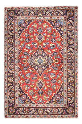 Alfombra persa - Keshan - 147 x 97 cm - rojo