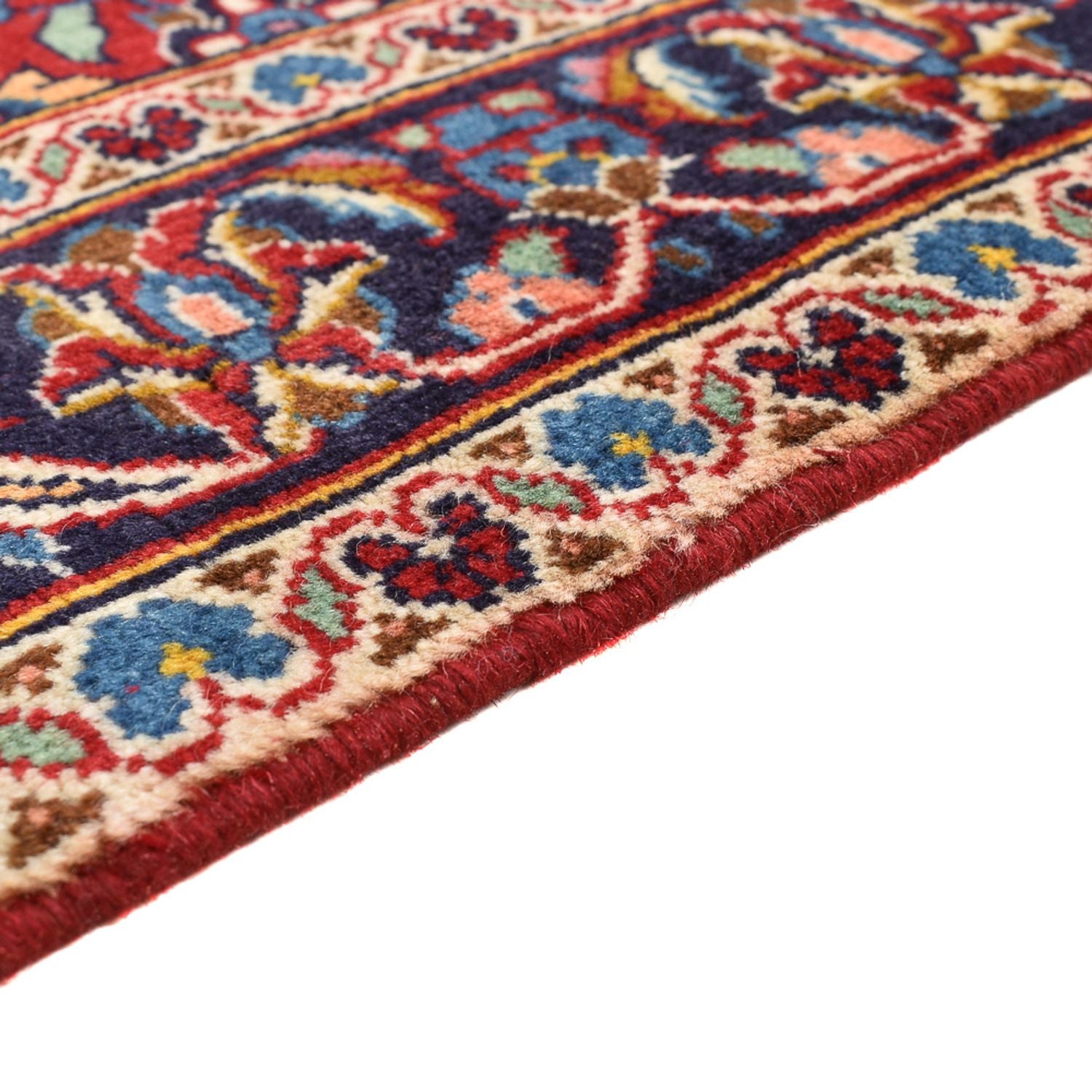 Alfombra persa - Keshan - 147 x 97 cm - rojo