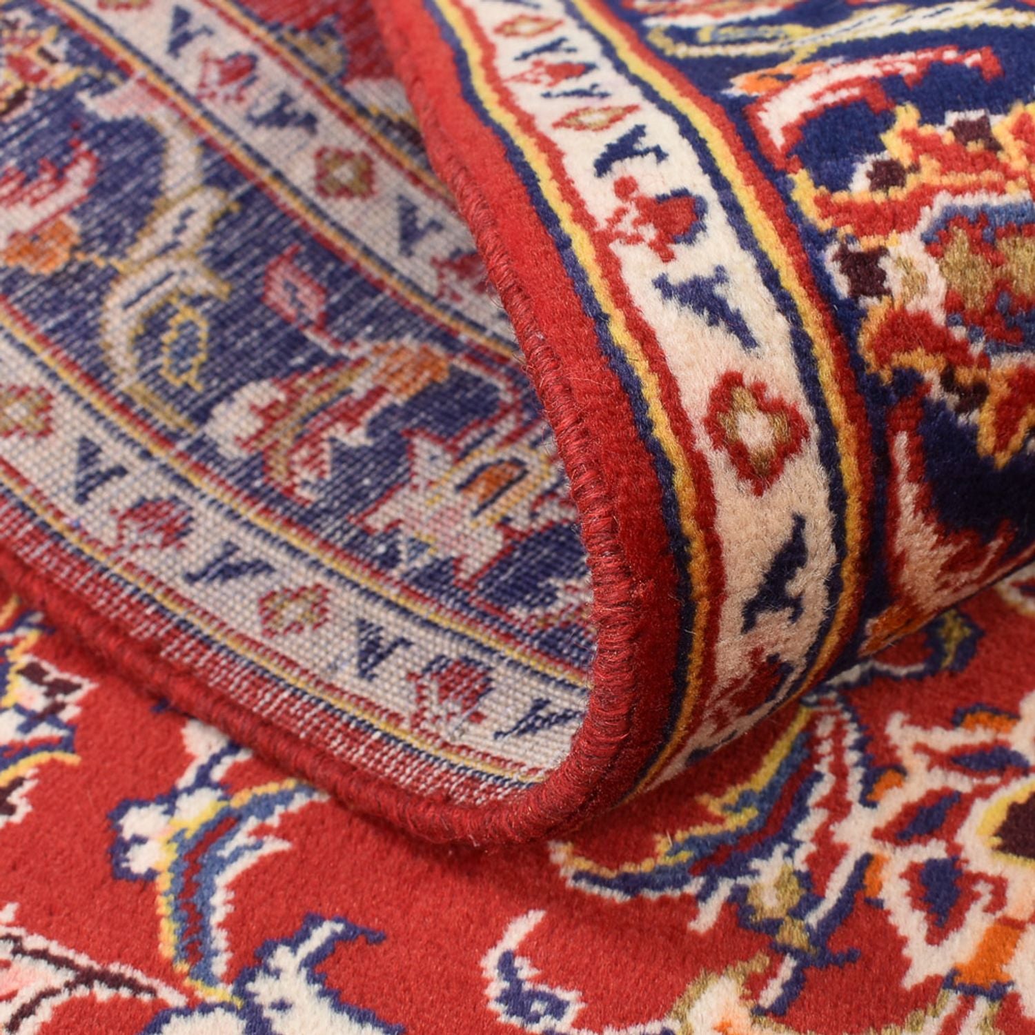 Alfombra persa - Keshan - 154 x 112 cm - rojo