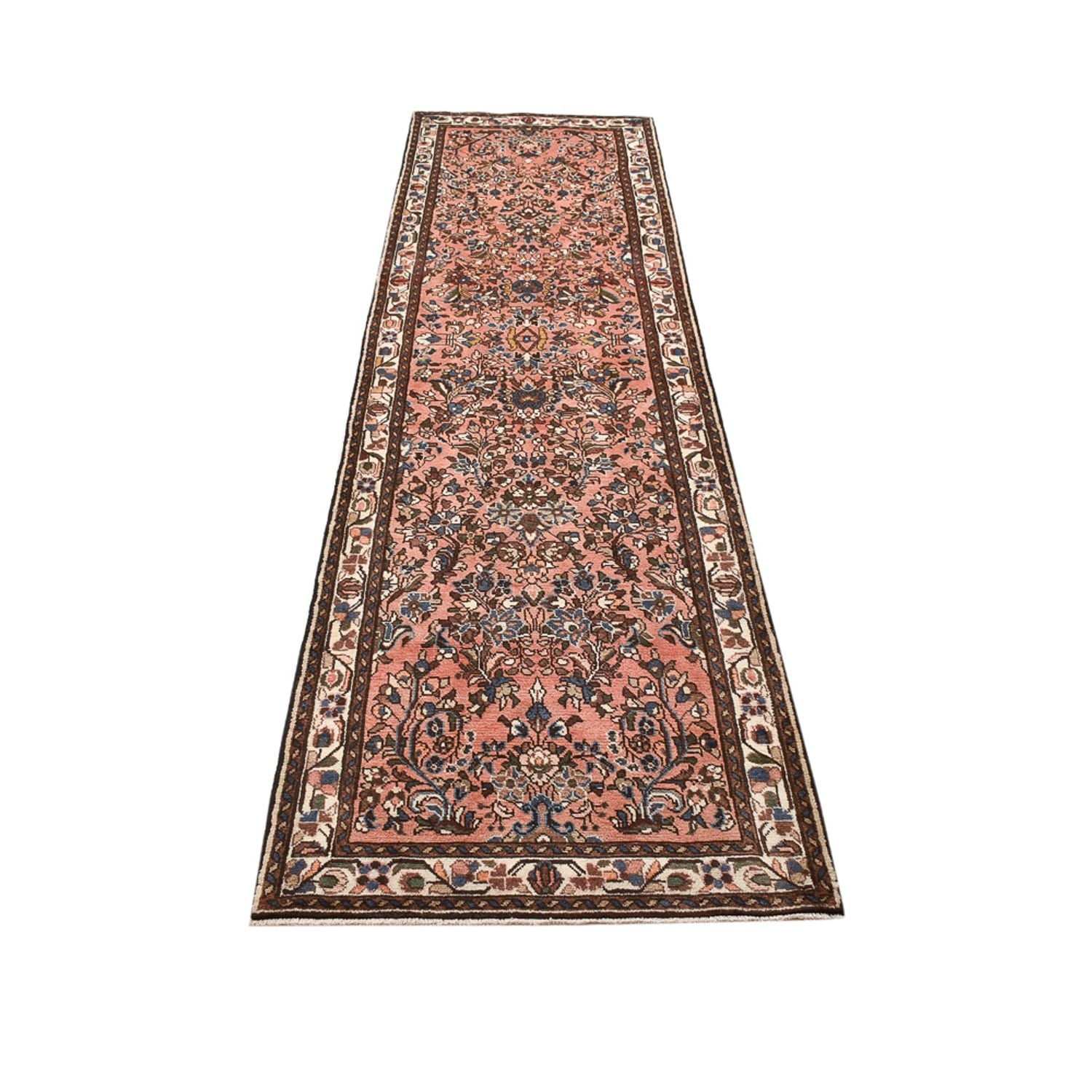 Alfombra de pasillo Alfombra persa - Nómada - 300 x 83 cm - rojo claro