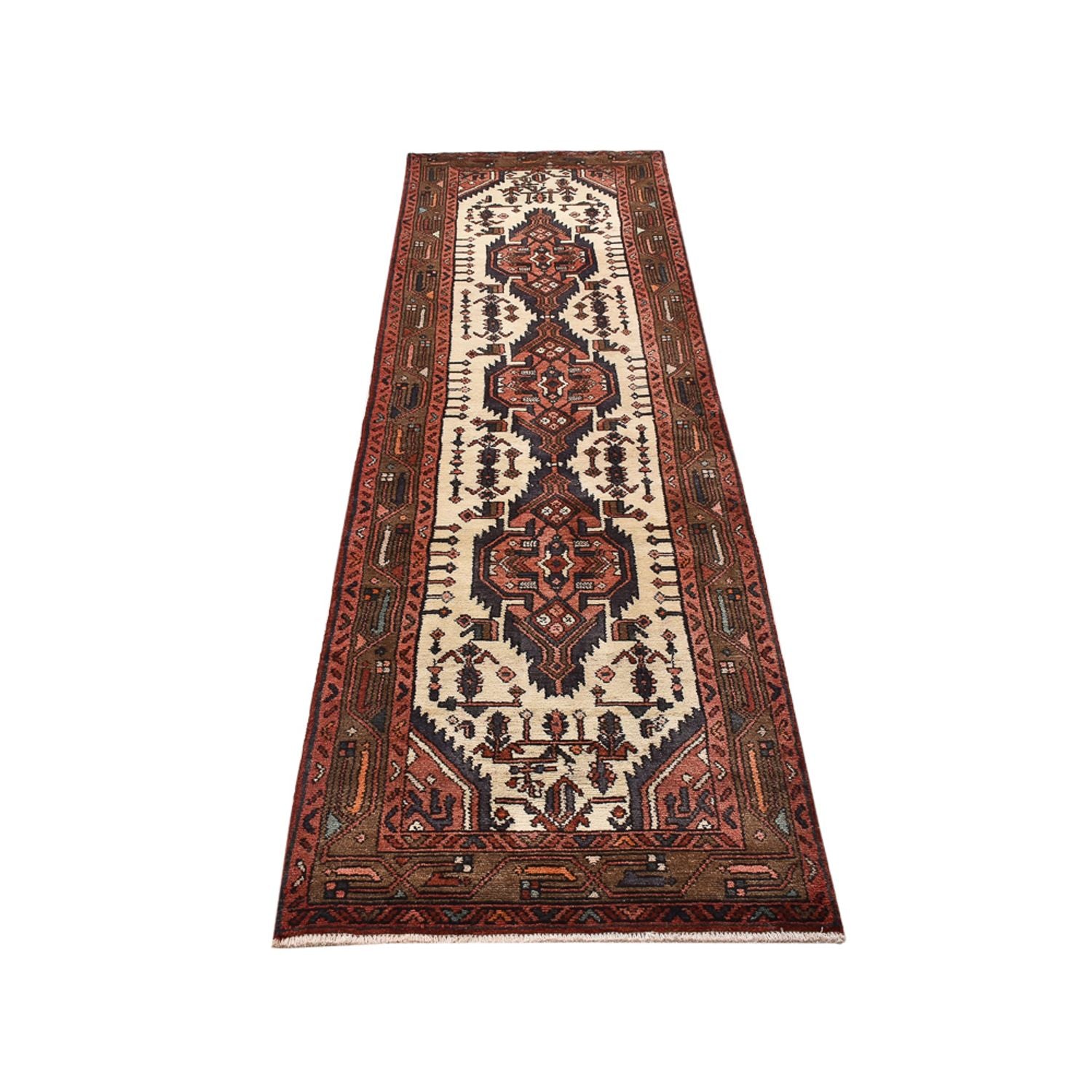 Alfombra de pasillo Alfombra persa - Nómada - 300 x 83 cm - beige