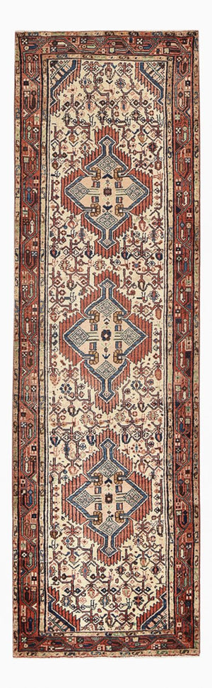 Alfombra de pasillo Alfombra persa - Nómada - 298 x 86 cm - arena