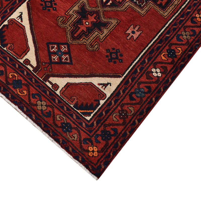 Alfombra de pasillo Alfombra persa - Bidjar - 298 x 102 cm - rojo