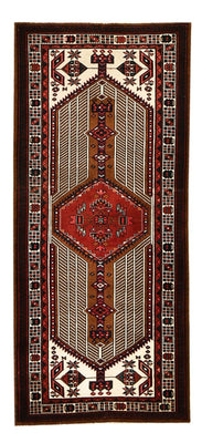 Alfombra de pasillo Alfombra persa - Nómada - 220 x 100 cm - rojo