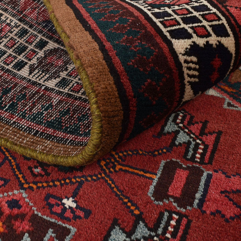 Alfombra de pasillo Alfombra persa - Nómada - 220 x 100 cm - rojo