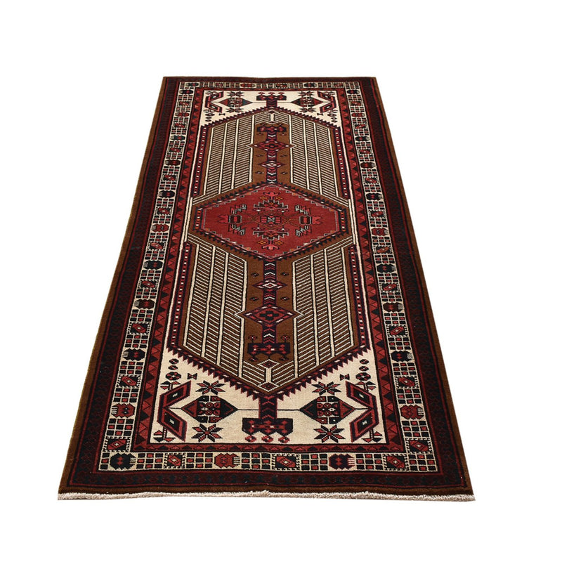 Alfombra de pasillo Alfombra persa - Nómada - 220 x 100 cm - rojo