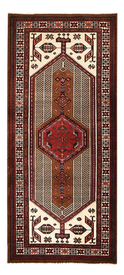Alfombra de pasillo Alfombra persa - Nómada - 222 x 100 cm - rojo