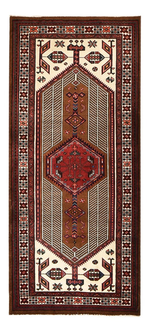 Alfombra de pasillo Alfombra persa - Nómada - 222 x 100 cm - rojo