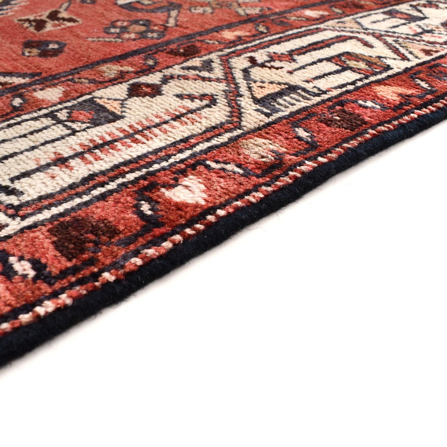 Alfombra de pasillo Alfombra persa - Bidjar - 406 x 100 cm - terracota