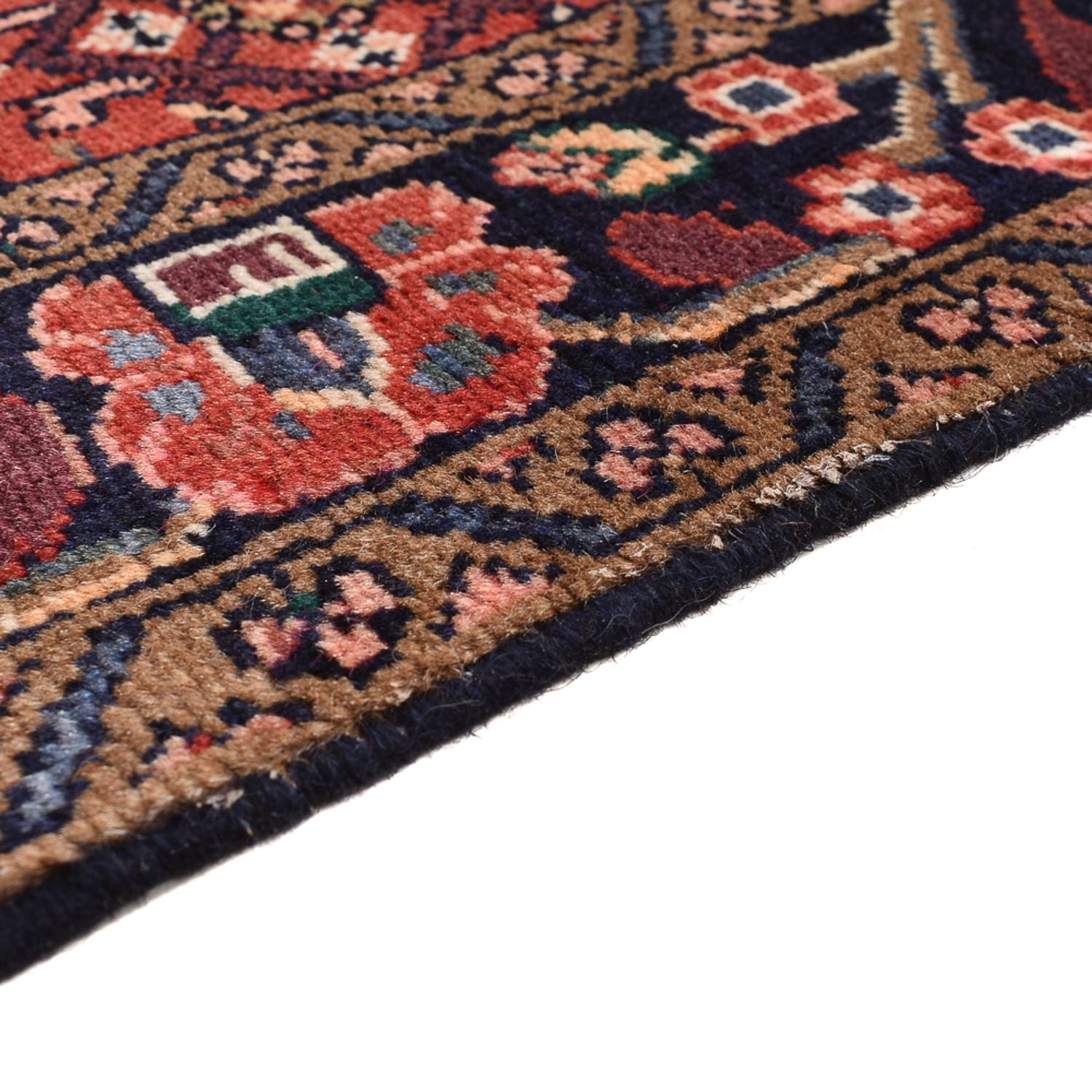 Alfombra persa - Nómada - 156 x 105 cm - rojo oscuro