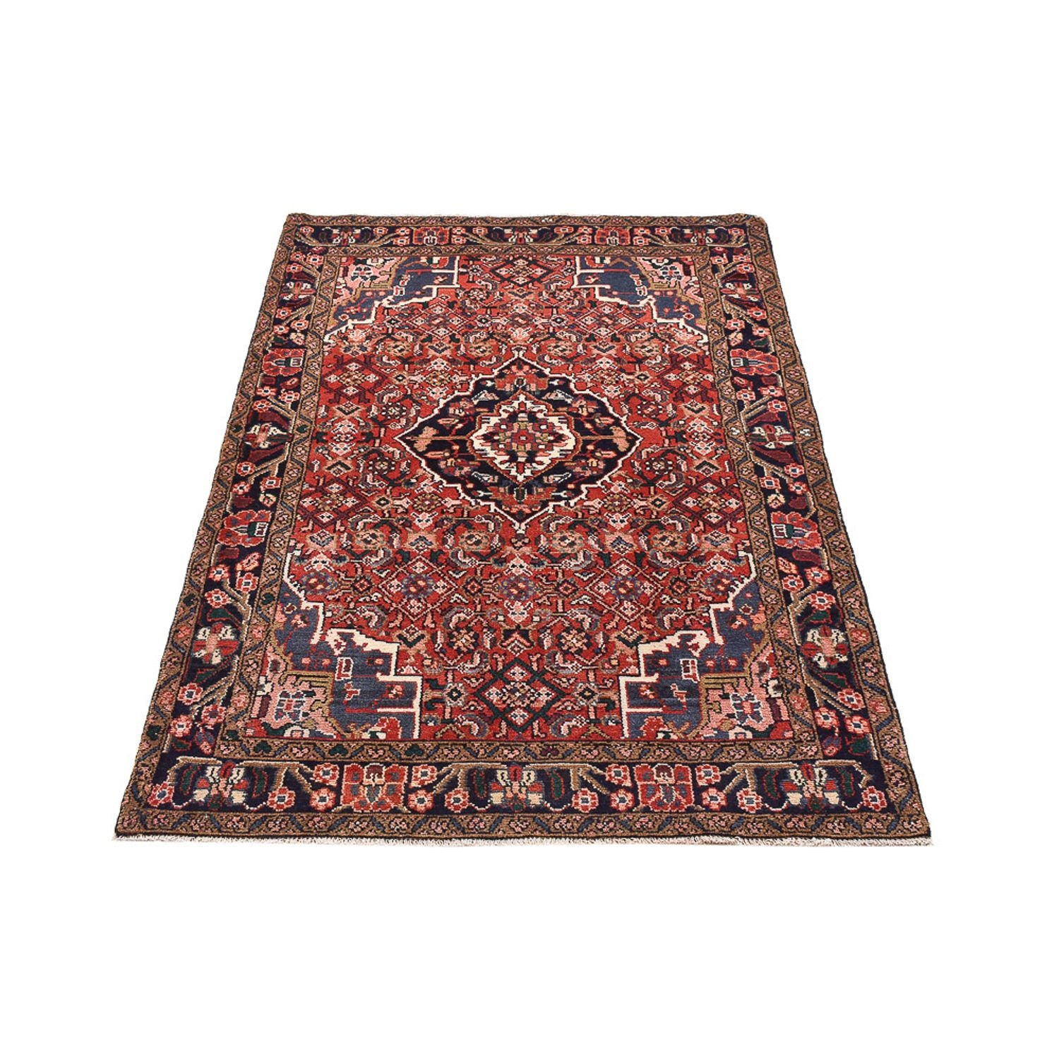 Alfombra persa - Nómada - 156 x 105 cm - rojo oscuro