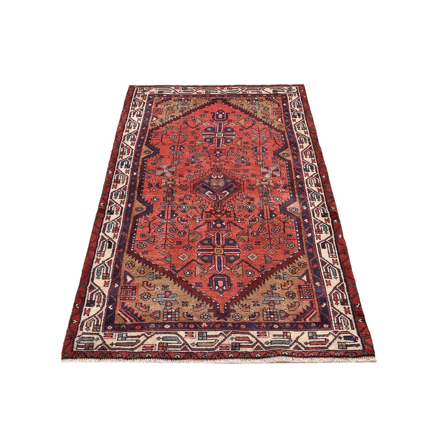 Alfombra persa - Nómada - 165 x 92 cm - rojo claro